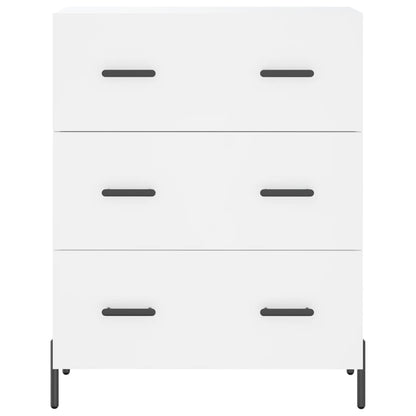 Credenza Bianca 69,5x34x180 cm in Legno Multistrato - homemem39