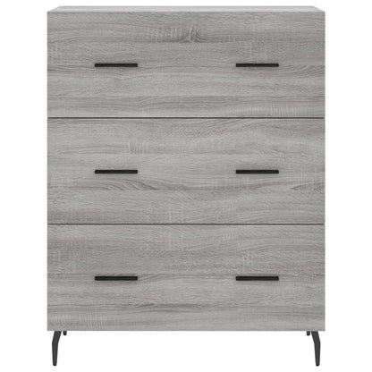 Credenza Grigio Sonoma 69,5x34x180 cm in Legno Multistrato