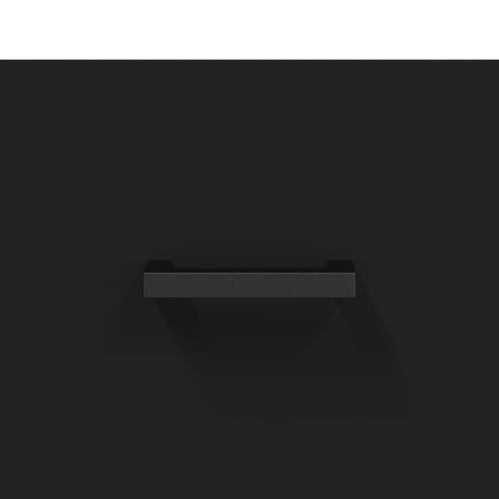 Credenza Nera 69,5x34x180 cm in Legno Multistrato - homemem39