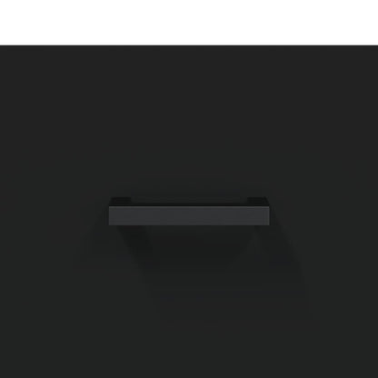 Credenza Nera 69,5x34x180 cm in Legno Multistrato - homemem39