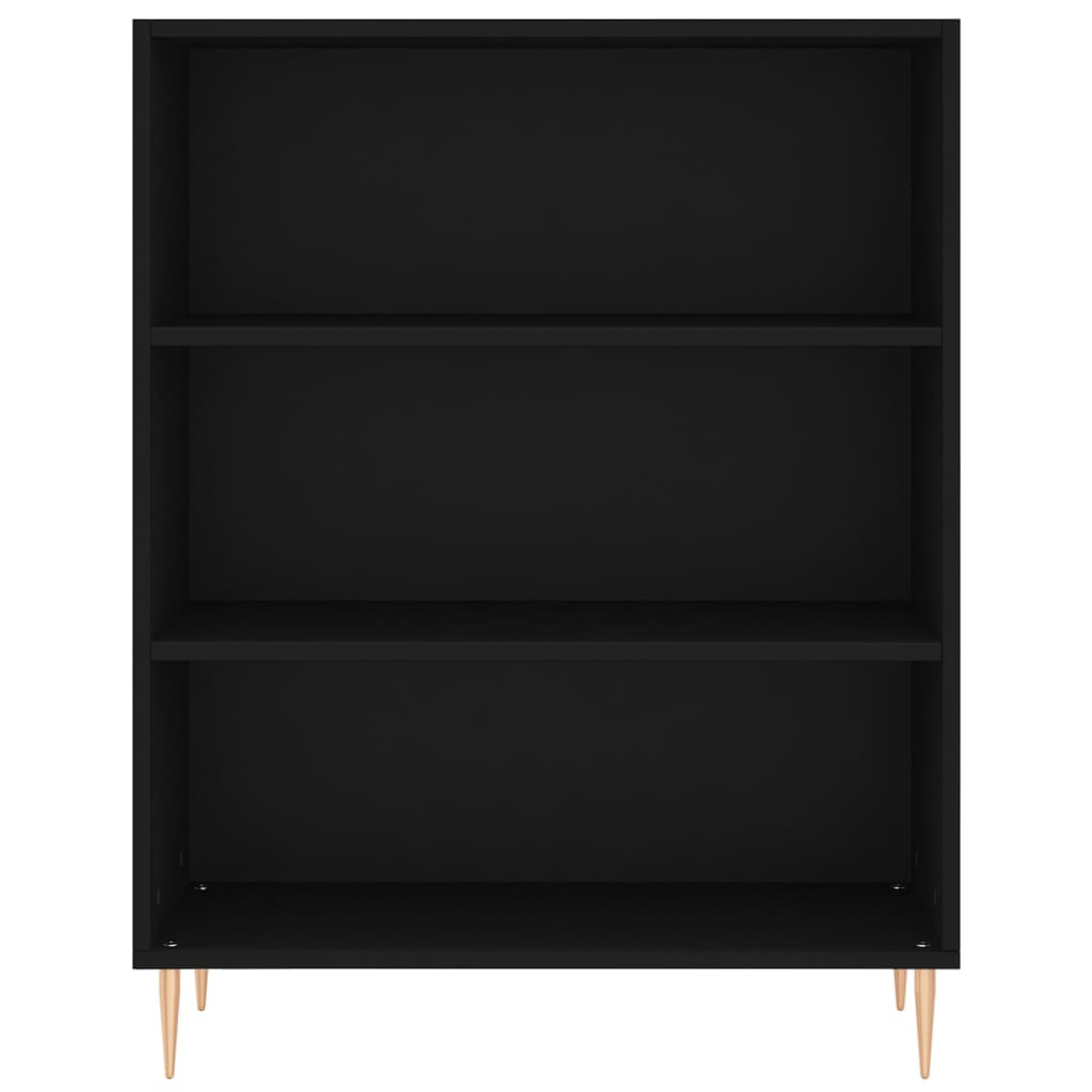Credenza Nera 69,5x32,5x180 cm Legno Multistrato - homemem39