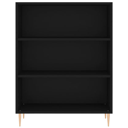 Credenza Nera 69,5x32,5x180 cm Legno Multistrato - homemem39