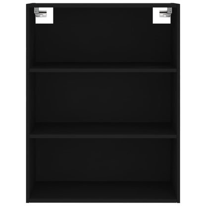 Credenza Nera 69,5x32,5x180 cm Legno Multistrato - homemem39