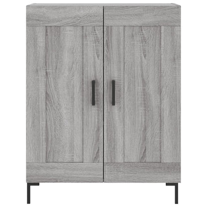 Credenza Grigio Sonoma 69,5x34x180 cm in Legno Multistrato