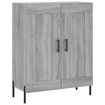 Credenza Grigio Sonoma 69,5x34x180 cm in Legno Multistrato