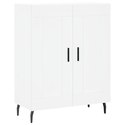 Credenza Bianca 69,5x34x180 cm in Legno Multistrato