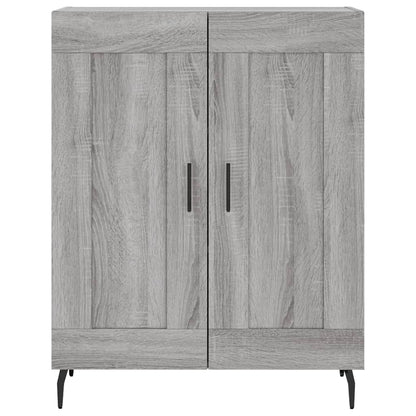 Credenza Grigio Sonoma 69,5x34x180 cm in Legno Multistrato