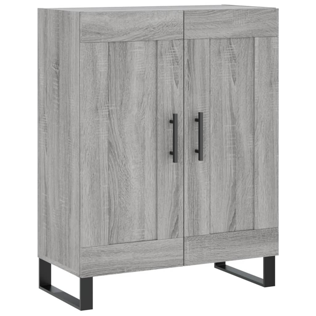 Credenza Grigio Sonoma 69,5x34x180 cm in Legno Multistrato