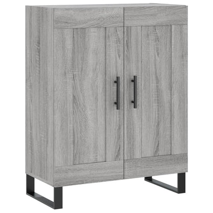 Credenza Grigio Sonoma 69,5x34x180 cm in Legno Multistrato