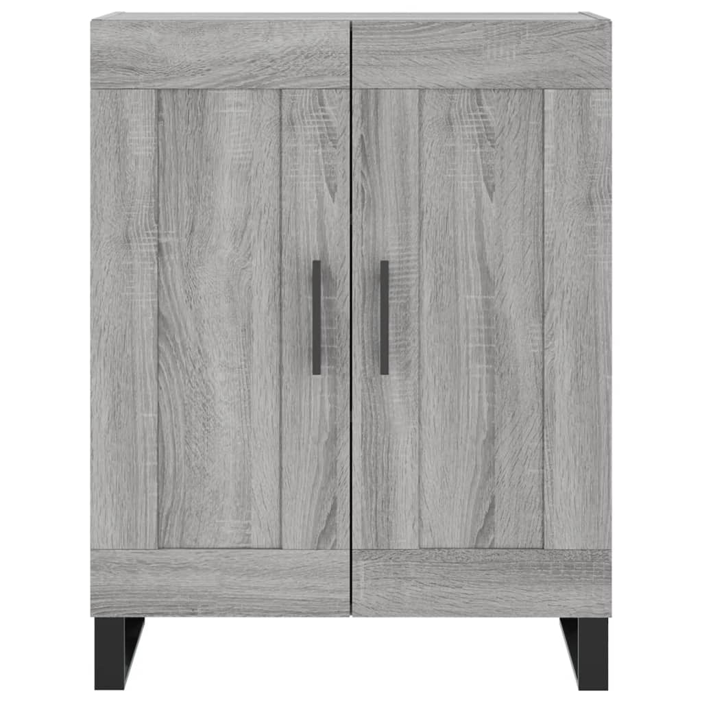 Credenza Grigio Sonoma 69,5x34x180 cm in Legno Multistrato