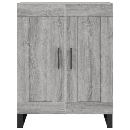 Credenza Grigio Sonoma 69,5x34x180 cm in Legno Multistrato