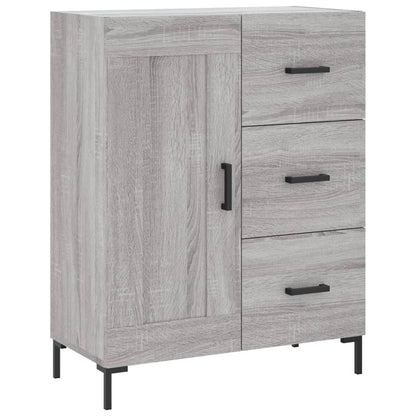 Credenza Grigio Sonoma 69,5x34x180 cm in Legno Multistrato