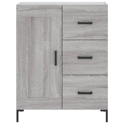 Credenza Grigio Sonoma 69,5x34x180 cm in Legno Multistrato