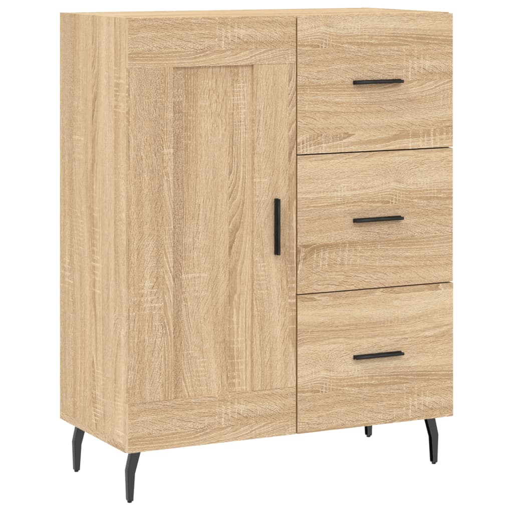 Credenza Rovere Sonoma 69,5x34x180 cm in Legno Multistrato
