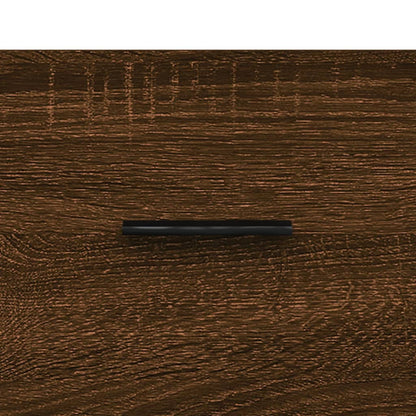 Credenza Rovere Marrone 69,5x34x180 cm in Legno Multistrato