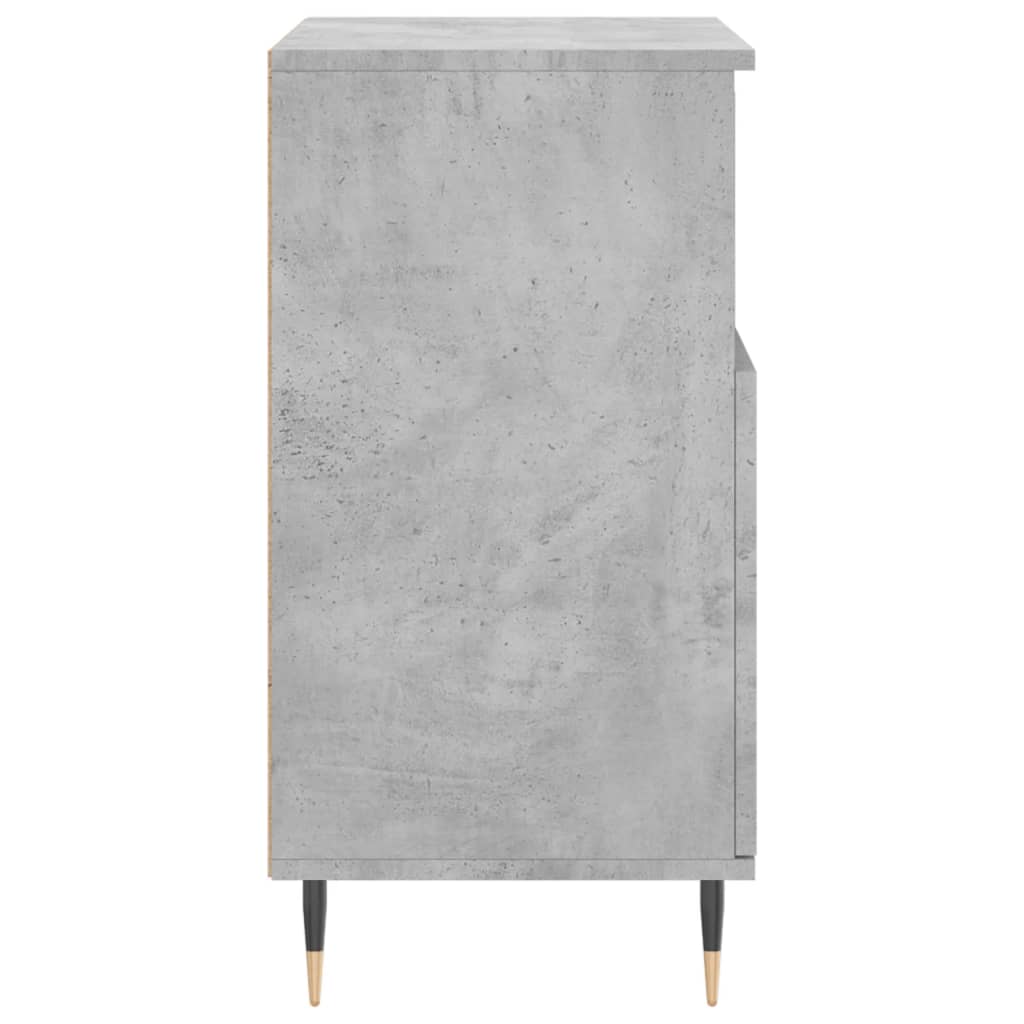 Credenze 2 pz Grigio Cemento in Legno Multistrato