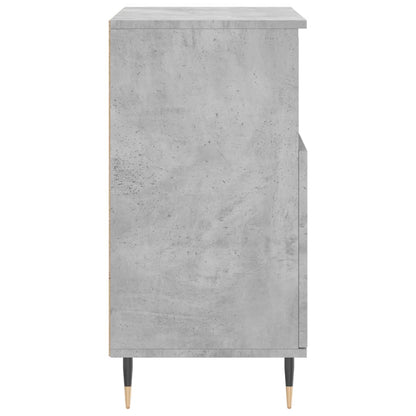 Credenze 2 pz Grigio Cemento in Legno Multistrato