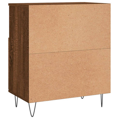 Credenze 3 pz Rovere Marrone in Legno Multistrato