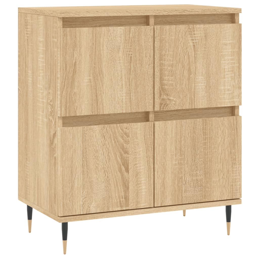 Credenze 2 pz Rovere Sonoma in Legno Multistrato
