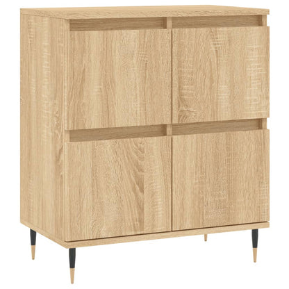 Credenze 2 pz Rovere Sonoma in Legno Multistrato