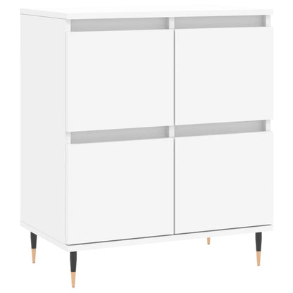 Credenze 3 pz Bianco in Legno Multistrato