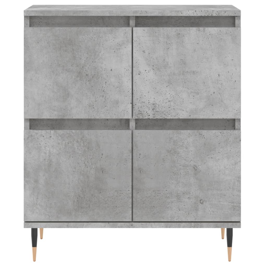 Credenze 3 pz Grigio Cemento in Legno Multistrato - homemem39