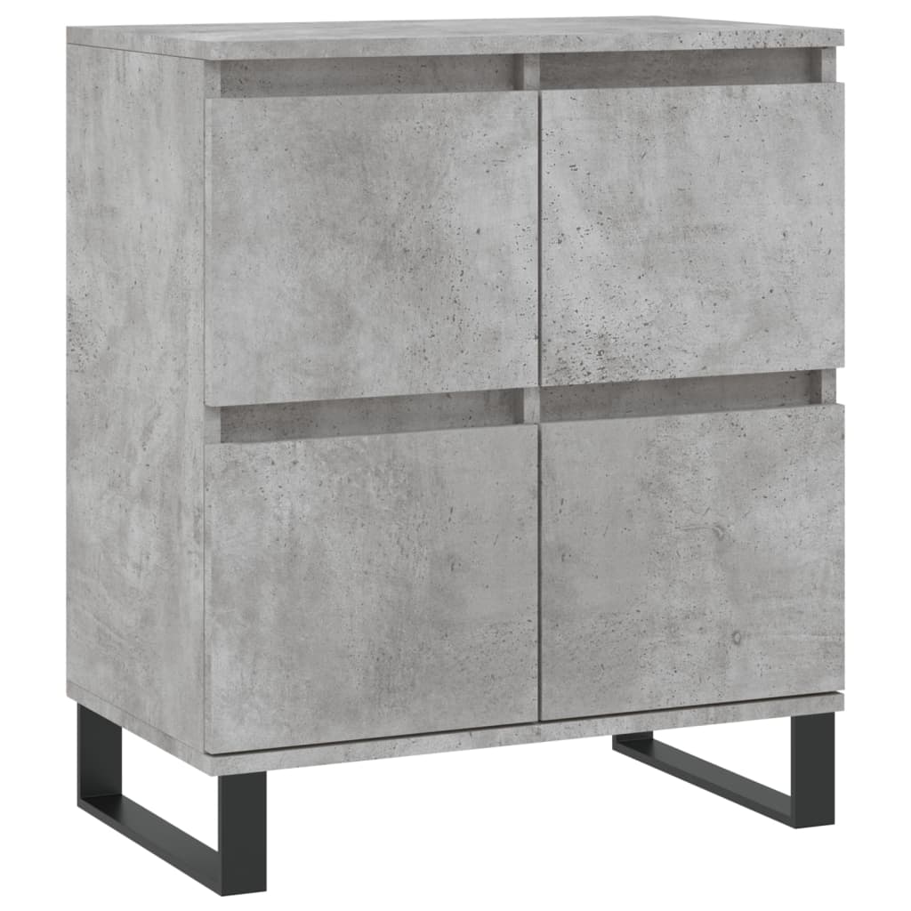 Credenze 3 pz Grigio Cemento in Legno Multistrato - homemem39