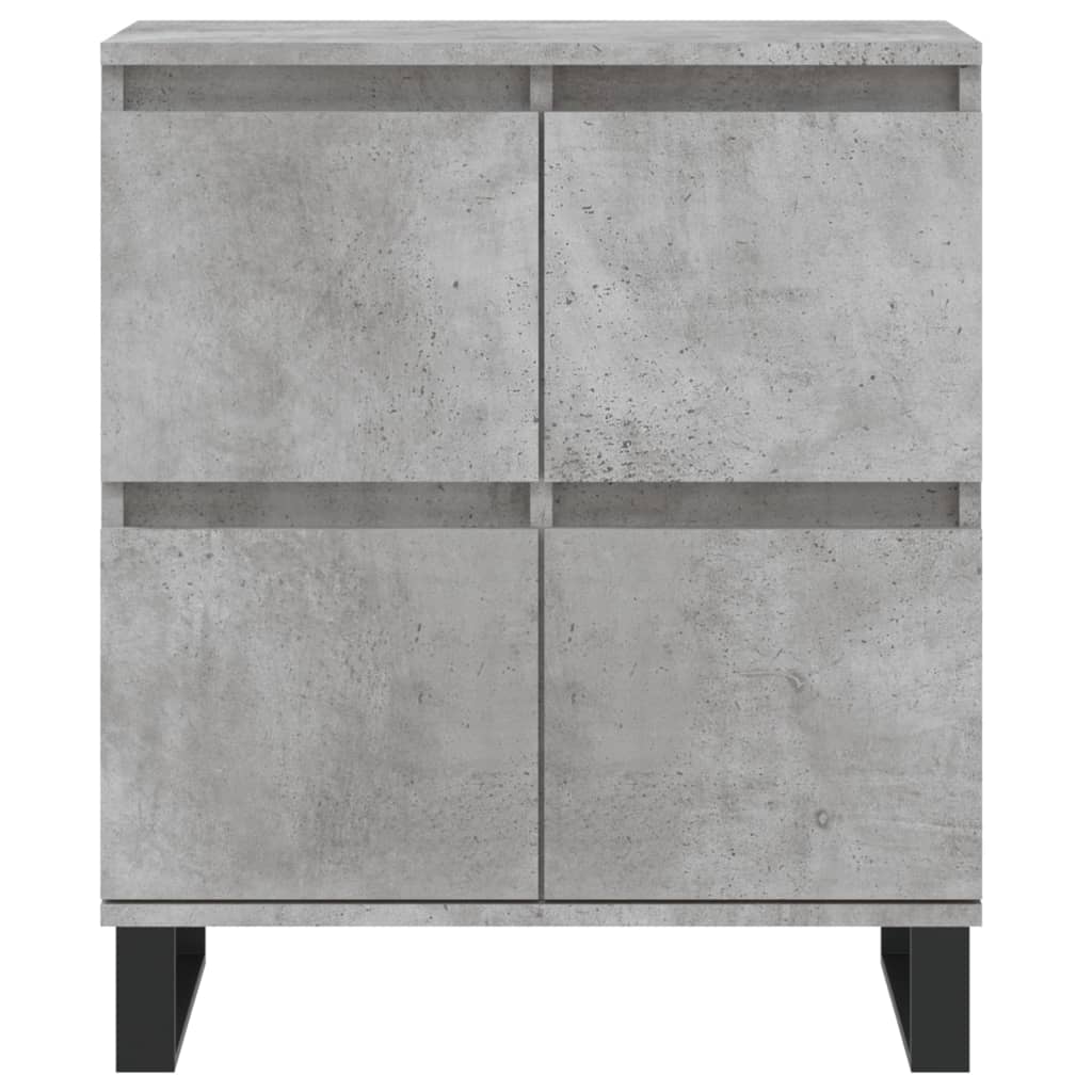 Credenze 3 pz Grigio Cemento in Legno Multistrato - homemem39