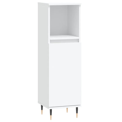 Set Mobili da Bagno 3 pz Bianco in Legno Multistrato | homemem39