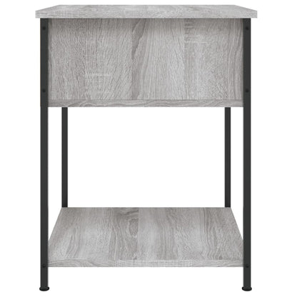 Comodini 2 pz Grigio Sonoma 44x45x58 cm in Legno Multistrato