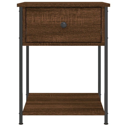 Comodini 2 pz Rovere Marrone 44x45x58 cm in Legno Multistrato