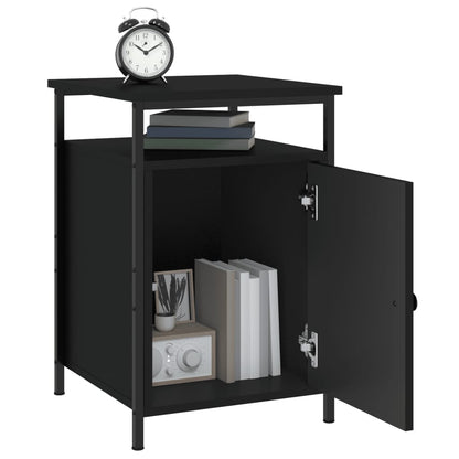 Comodini 2 pz Neri 40x42x60 cm in Legno Multistrato - homemem39