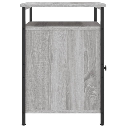 Comodini 2 pz Grigio Sonoma 40x42x60 cm in Legno Multistrato
