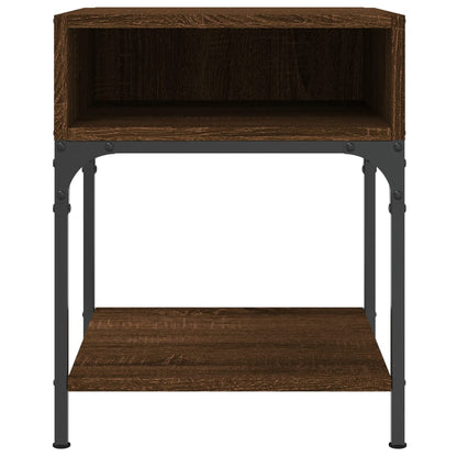 Comodini 2 pz Rovere Marrone 40x41x50 cm in Legno Multistrato