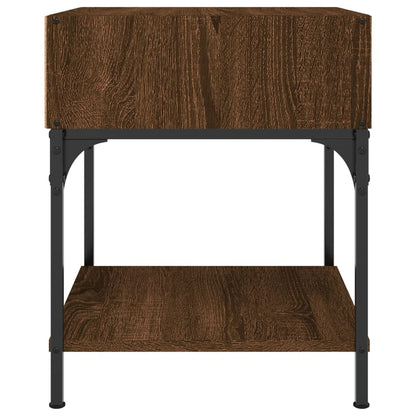 Comodini 2 pz Rovere Marrone 40x41x50 cm in Legno Multistrato