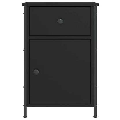 Comodini 2 pz Neri 40x42x60 cm in Legno Multistrato