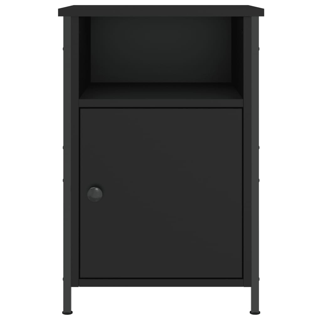 Comodini 2 pz Neri 40x42x60 cm in Legno Multistrato