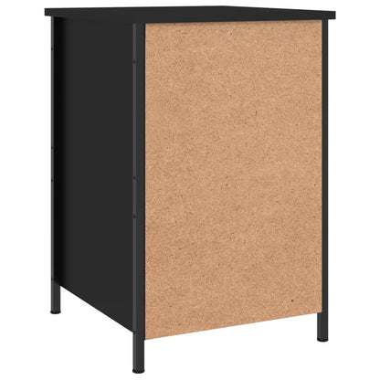 Comodini 2 pz Neri 40x42x60 cm in Legno Multistrato