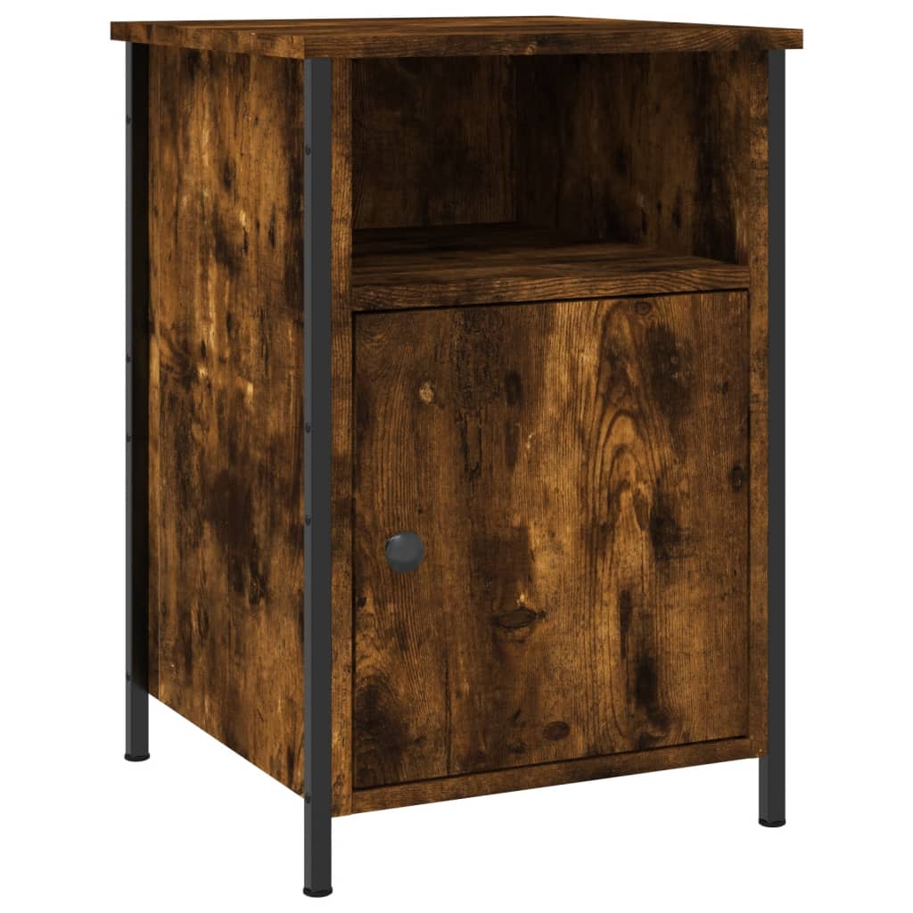 Comodino Rovere Fumo 40x42x60 cm Legno Multistrato - homemem39