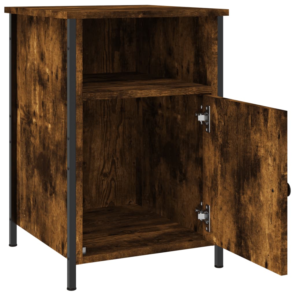 Comodino Rovere Fumo 40x42x60 cm Legno Multistrato - homemem39