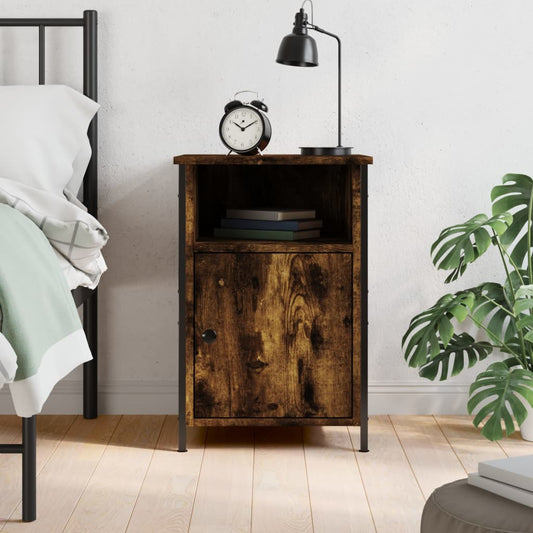 Comodino Rovere Fumo 40x42x60 cm Legno Multistrato - homemem39