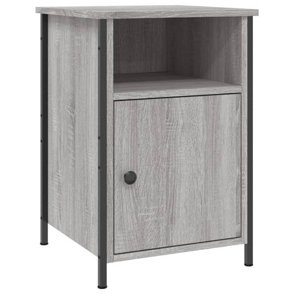 Comodini 2 pz Grigio Sonoma 40x42x60 cm in Legno Multistrato