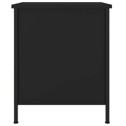 Comodini 2 pz Neri 40x42x50 cm in Legno Multistrato
