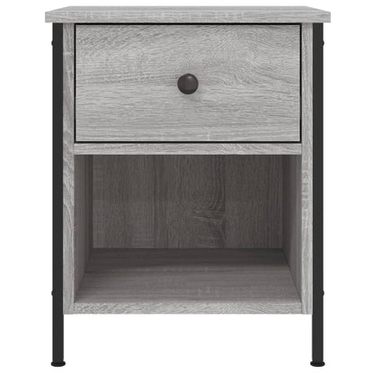 Comodini 2 pz Grigio Sonoma 40x42x50 cm in Legno Multistrato