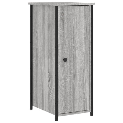 Comodini 2 pz Grigio Sonoma 32x42x80 cm in Legno Multistrato