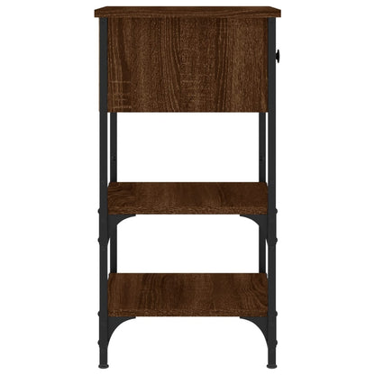 Comodini 2 pz Rovere Marrone 34x36x70 cm in Legno Multistrato