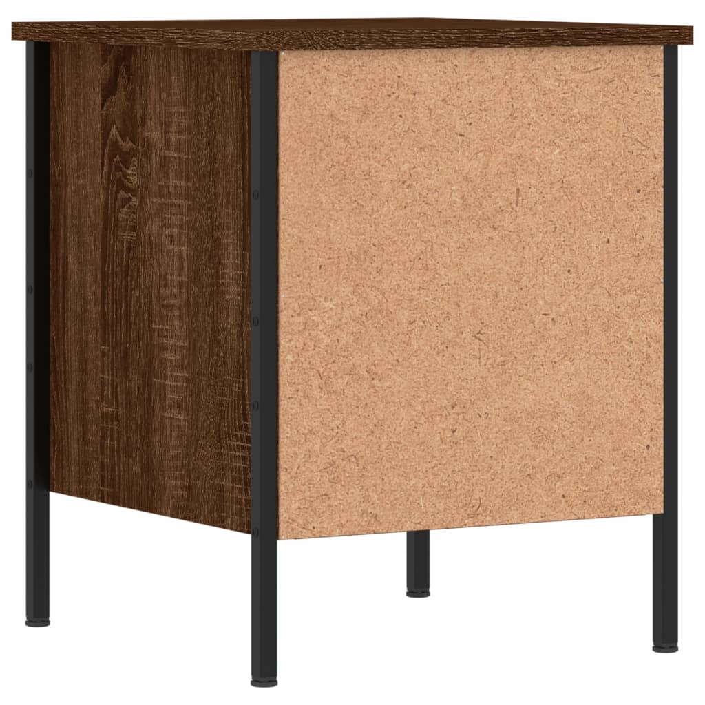Comodini 2 pz Rovere Marrone 40x42x50 cm in Legno Multistrato