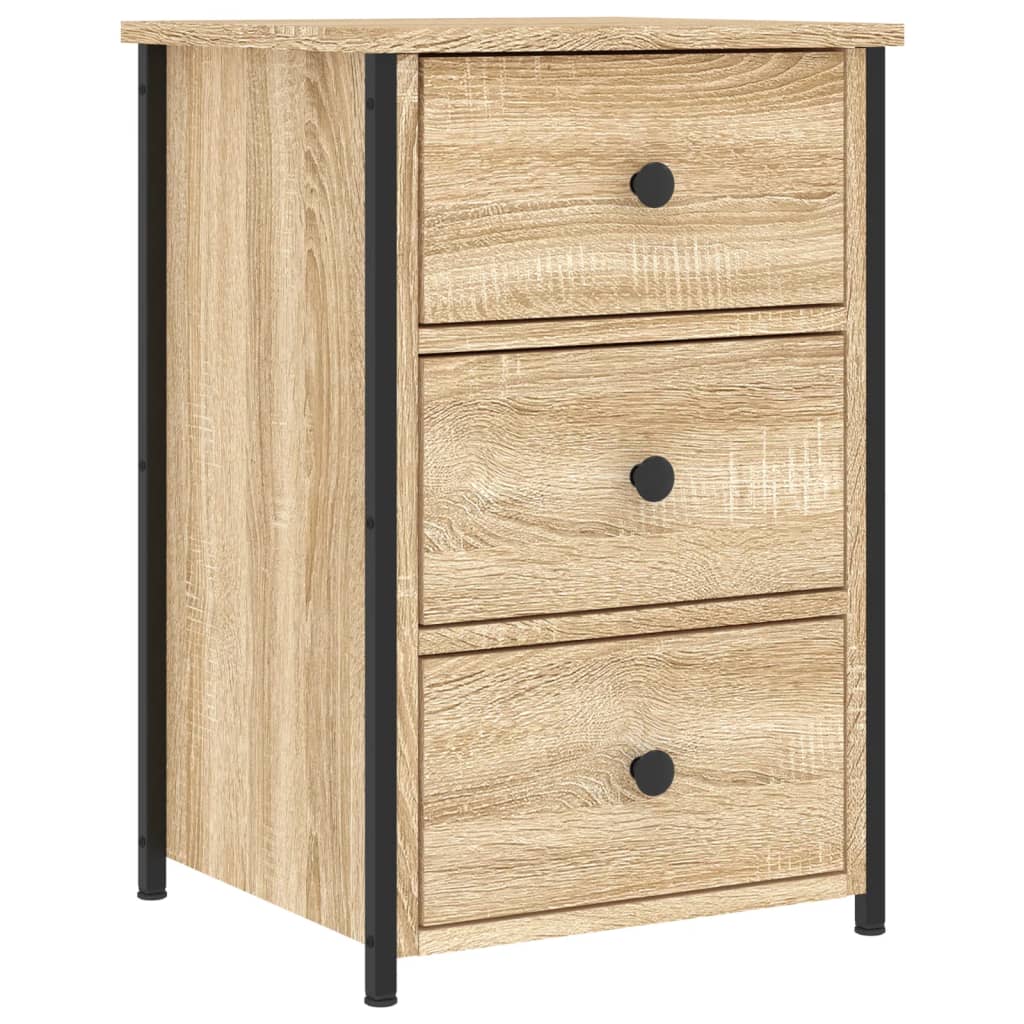 Comodino Rovere Sonoma 40x36x60 cm in Legno Multistrato