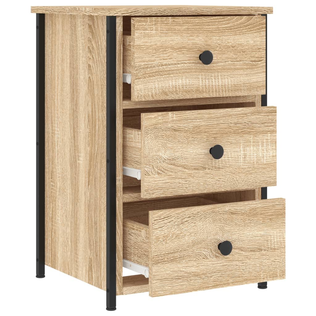 Comodino Rovere Sonoma 40x36x60 cm in Legno Multistrato