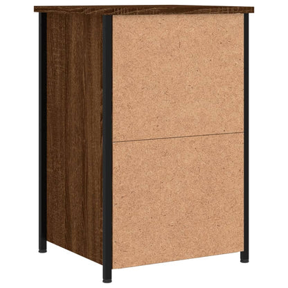 Comodini 2 pz Rovere Marrone 40x36x60 cm in Legno Multistrato